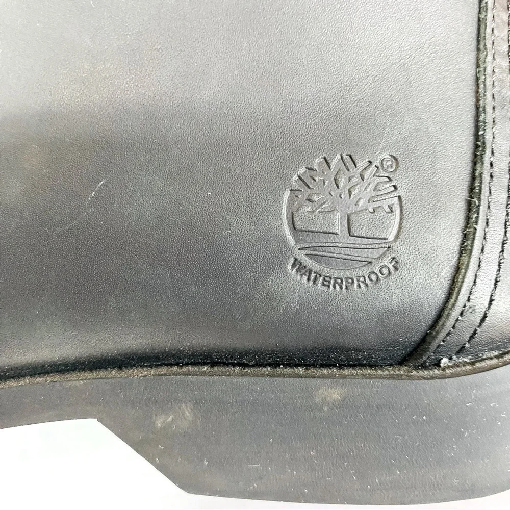 Timberland Black Leather City Lite Chukka Boots Size 7.5